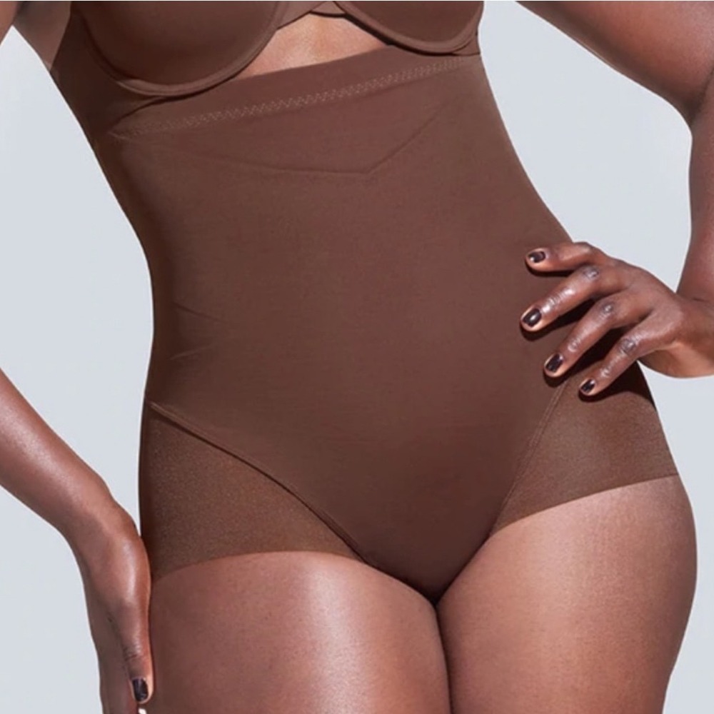 Honeylove SuperPower Brief High Waisted Shapewear Brown 1X‎ Sculpting Briefs
